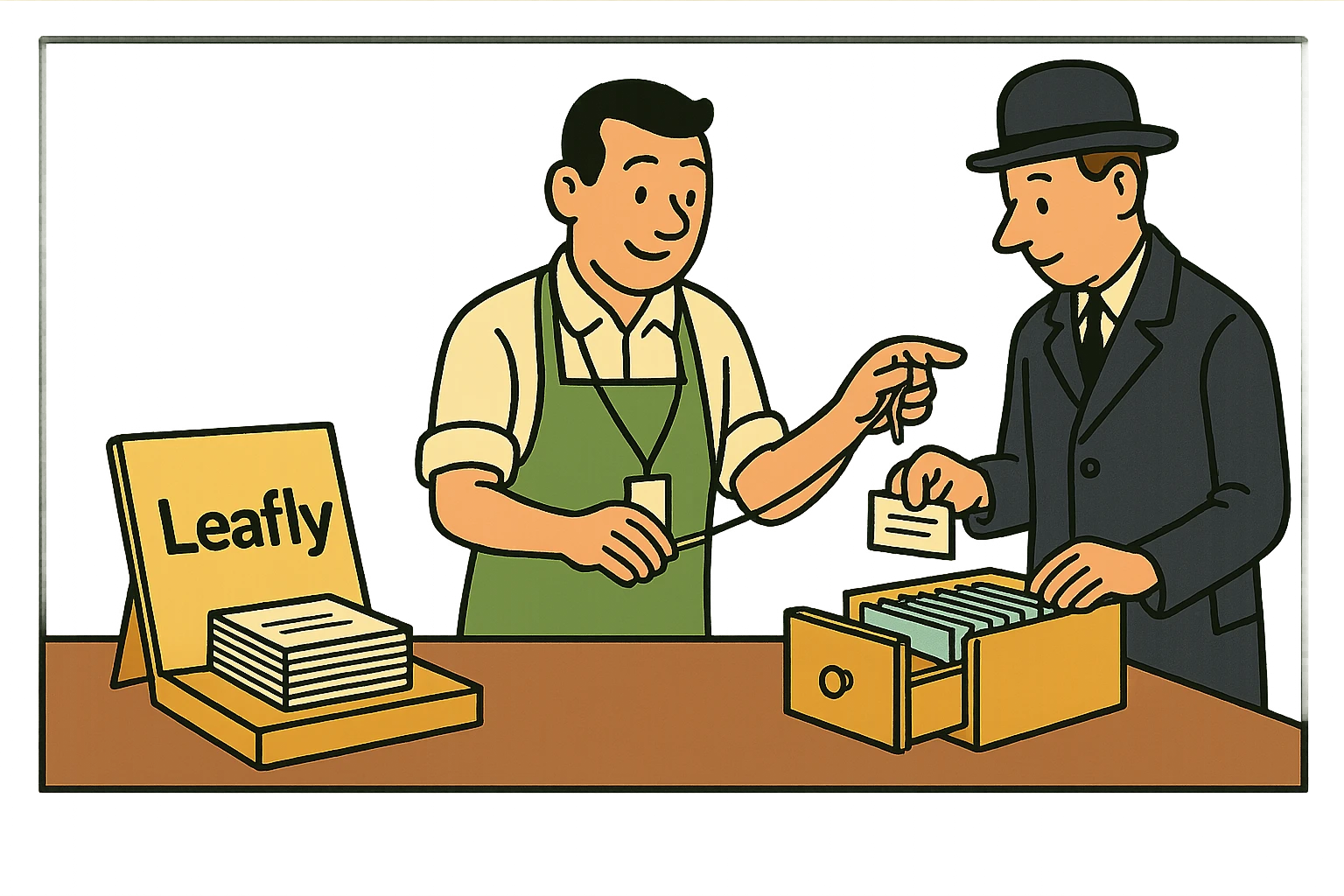 Leafly: Your customers beside your orders, matched by email. Nothing goes into the platform.